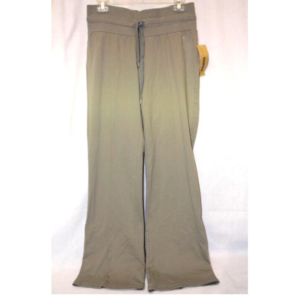DKNY army green flare sweat pants size L